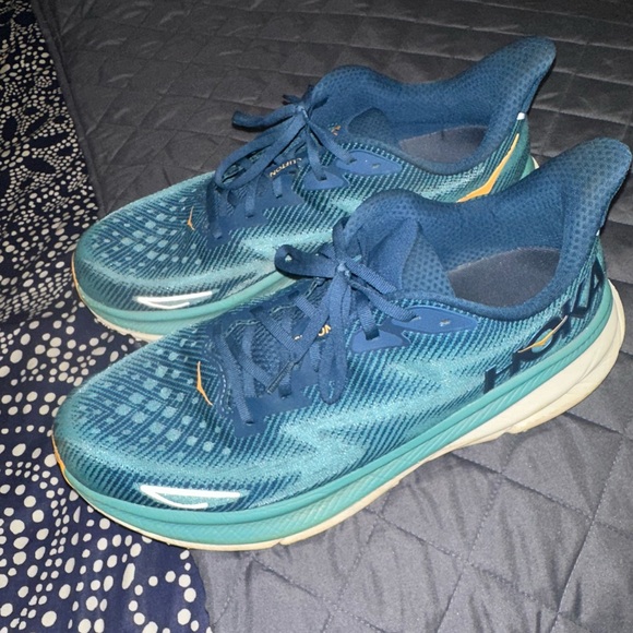 Hoka Blue and Orange Athletic Shoes - Picture 2 of 4